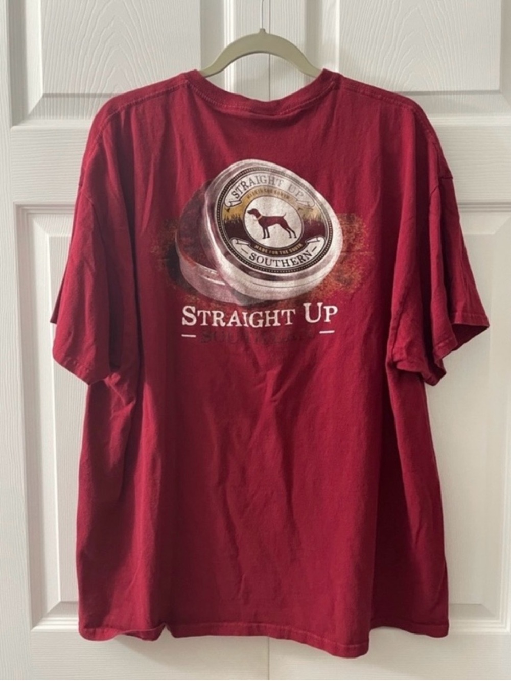 Straight Up Southern Graphic Tee - Deep Red